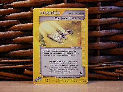 Pokemon MYSTERY PLATE α 133/144 | non holo | HP Heavy Play | Skyridge | 2003