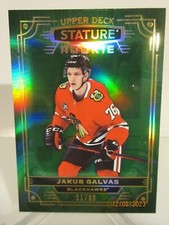 2022-23 UD STATURE 2 GREEN FOIL #/99 RC'S COLE KOEPKE & JAKUB GALVAS