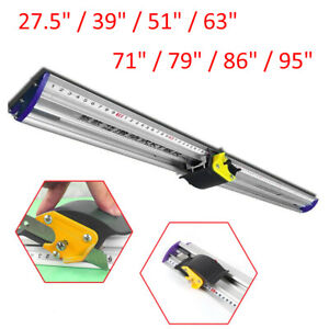 27.5" - 102" Photo PVC Protective Manual Sliding KT Board Trimmer Cutting Ruler