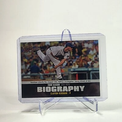 2010 Upper Deck Season Biography Dodgers Baseball Card #SB121 Clayton Kershaw - Image 1 of 2