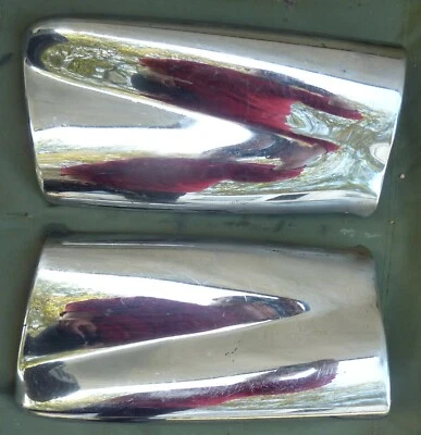 1957 57 Chrysler Imperial Par de Extensões de Para-choque Traseiro LH RH Esquerda Direita Mopar Fabricante de Equipamento Original - Imagem 1 de 4