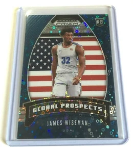 Pistons James Wiseman 2020-21 Panini Prizm Fast Break Blue Disco RC #97 125/175 - Picture 1 of 2