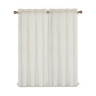 36/45''L Embossed Textured Soft Microfiber Kitchen Tier Curtains For Home Window