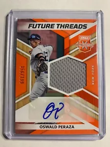 2022 Elite Extra Edition Future Threads Orange Oswald Peraza Auto Patch #FTS-OP - Picture 1 of 2