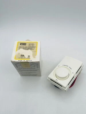 Cadet C612DT Line-Voltage Thermostat White Snap Action Wall Mounted 2-Wires - Image 1 of 4