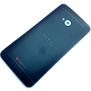 HTC One M7 rear housing+camera glass Black Metal back cover Grade C Genuine - Picture 1 of 6