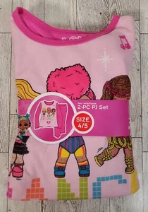 L.O.L. Surprise Pajama Set 4-5 Girls Pink Flannel 2pc Dance NEW - Picture 1 of 6