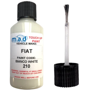 30ML Fiat Bianco Weiß 210 Ausbesserungslack Set Flasche Kratzer Cha - Bild 1 von 1