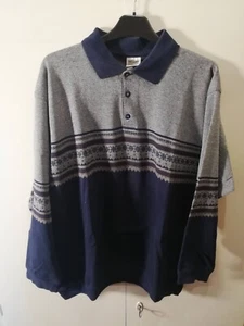 Felpa maglione uomo Via Cortesa taglia XL marina, grigio, marrone nuova - Foto 1 di 10