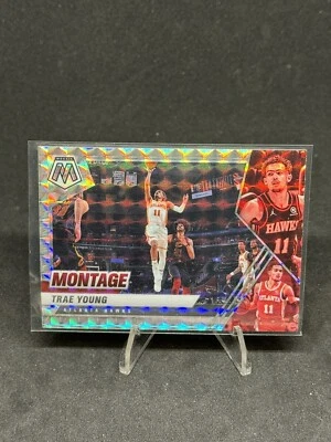 2020-21 Panini Mosaic Basketball Trae Young Montage Prizm #29 - Image 1 of 2