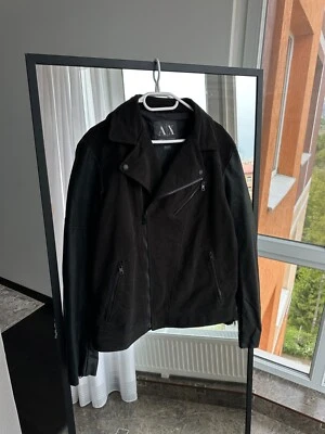 Armani Exchange Imitation Leather Moto Style Jacket - Image 1 of 4