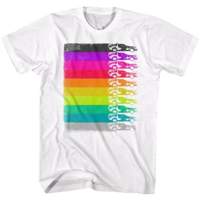 Camiseta para hombre Back to The Future DeLorean Rainbow Foto 1 de 2