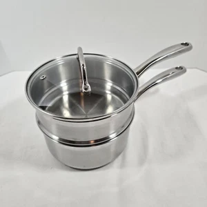 Sur La Table 5-lagiger Edelstahl 2 Quart Kochtopf mit Deckel + Doppelgrill - Bild 1 von 10