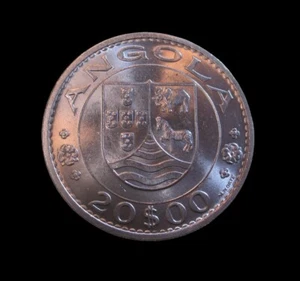 PORTUGUESE ANGOLA 20 ESCUDOS 1972 UNC KM 80 #5291# - Picture 1 of 2