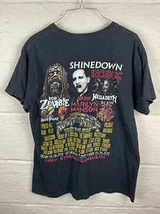 Rock on the Range T Shirt Medium Marilyn Manson Rob Zombie megadeath - Picture 1 of 7
