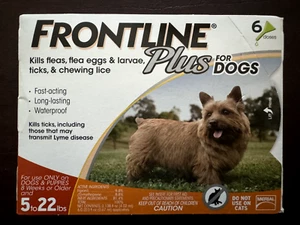 FRONTLINE Plus For Dogs 6 Monthly Doses 5-22 lbs - Picture 1 of 1