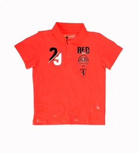 Scuderia Ferrari Kid "Team Race" Red Short Sleeve Polo Shirt - Picture 1 of 5