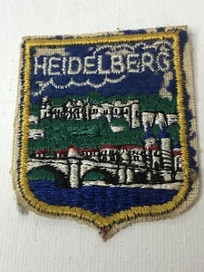 New Heidelberg Embroidered Patch Shield Design Blue Multi 2 x 2-5/8 inch - Picture 1 of 2