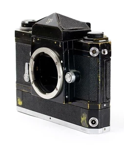 Nippon Kogaku Nikon F Black Paint Eye level Finder SLR + F-36 Motor No.6511462 - Picture 1 of 15