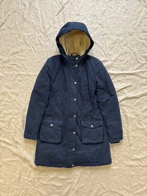 Abrigo Parka Barbour Fibra Wrest Down Impermeable Mujer Invierno Azul Marino Talla M Foto 1 de 4