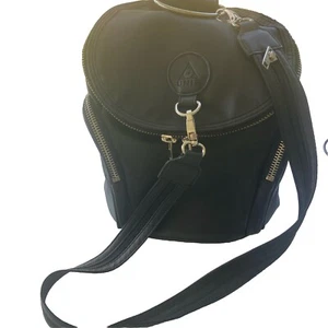 UNIF Zaino/Borsa Nero, Doppia Cinghia, 3 Tasche con Cerniera, 9x8x8, Pulito - Foto 1 di 16