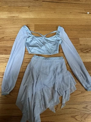 Disfraz de baile lírico/contemporáneo azul claro pequeño Weissman para adulto Foto 1 de 4