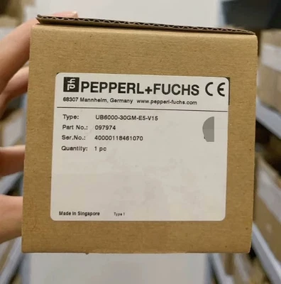 Pepperl+Fuchs UB6000-30GM-E5-V15 Ultrasonic Sensor Brand NEW - Image 1 of 3