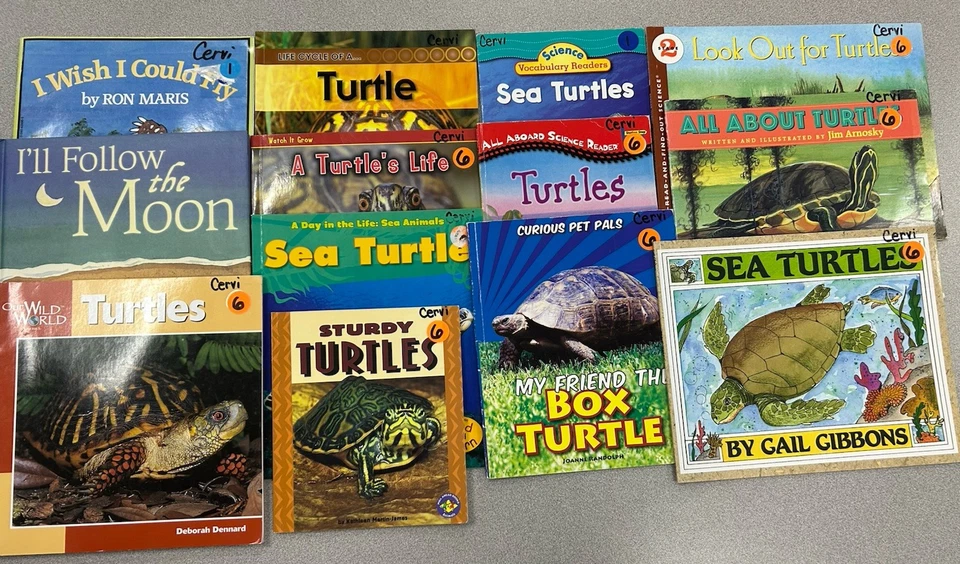 13 Kids Books Lot About Turtles Homeschool Classroom Library Fiction /nonfiction - Image 1 of 4