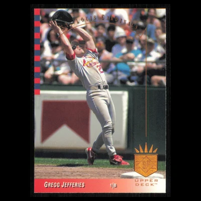 Gregg Jefferies #75 1993 SP St. Louis Cardinals Baseball Card MLB NM - Image 1 of 3