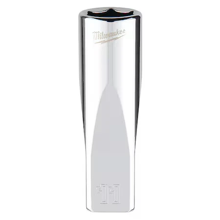 Milwaukee Tool 45-34-9049 1/4 In. Drive 11Mm Metric 6-Point Deep Socket With - Image 1 of 1