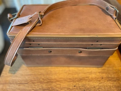 Estuche de tren de cuero vintage Hartmann Foto 1 de 4