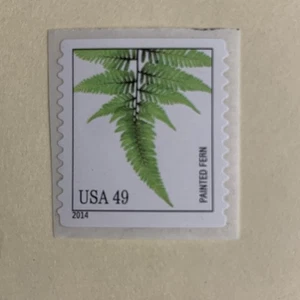 US 4852 Ferns Painted Fern 49c coil single MNH 2014 - Picture 1 of 1
