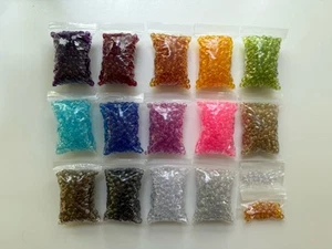 Assorted Pony Beads Approximately 1500 Beads Beautiful Colors Crafts Bracelets - Picture 1 of 9