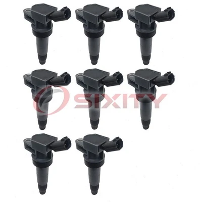 8 pc Hitachi Ignition Coils for 2015-2017 Kia K900 5.0L V8 Spark Plug Wire yy - Image 1 of 4