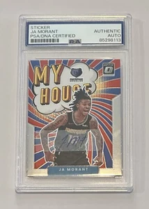 Ja Morant Autogramm signed 2021-22 Donruss Optic My House PSA/DNA Sticker Auto - Bild 1 von 2