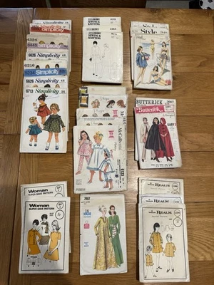 Job Lot -31 Vintage Sewing Patterns Simplicity McCalls Butterick Realm 1960-70 - Image 1 of 4