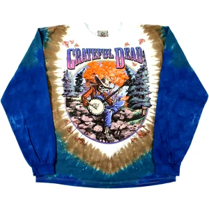 Grateful Dead Liquid Blue Tennessee Jed Fall Tour Long Sleeve Tie Dye Tee XLG - Bild 1 von 7