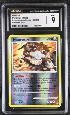 CGC 9 Heatran 30/146 Reverse Holo Legends Awakened Pokémon Card - Image 1 of 2