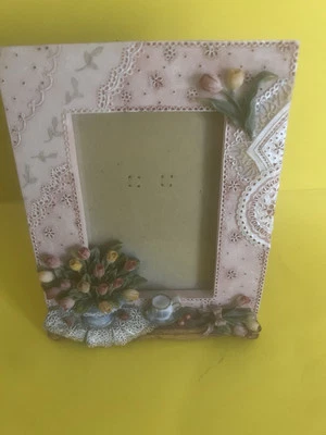 Clay picture frame  Nice Floral design - Image 1 of 4