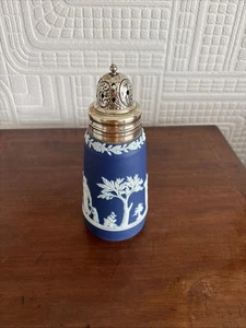 Antique Wedgwood Jasper Cobalt Blue Sugar Caster shaker - Foto 1 di 14