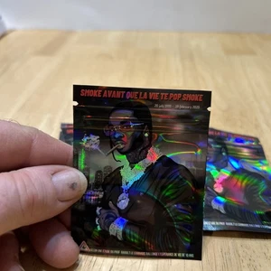 13 unbenutzte Commemorative Pop Smoke Marihuana Cannabis Weed Pot Baggies (Kunststoff) - Bild 1 von 5