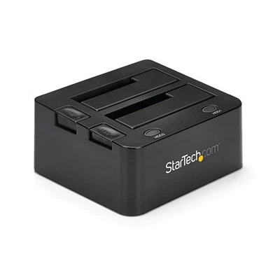 StarTech.com Dual-Bay USB 3.0 to SATA Hard Drive Docking Station, USB Hard Drive - Image 1 of 4