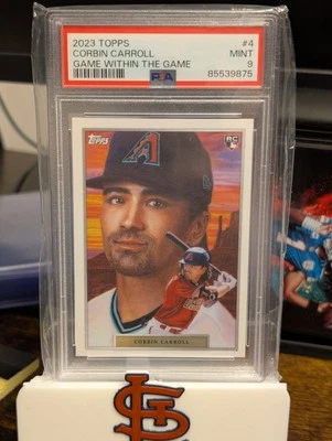 2023 Topps On Demand Game Within The Game - Corbin Carroll #4  (RC) PSA 9 - Image 1 of 2