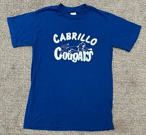 VTG 90s John Cabillo Cougars Elementary School T Shirt Sacramento CA Mens S USA - Picture 1 of 8