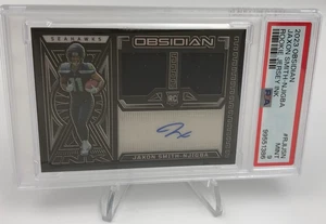 JAXON SMITH-NJIGBA ROOKIE JERSEY AUTO Card 2023 OBSIDIAN SP/199 grade PSA MINT 9 - Picture 1 of 14