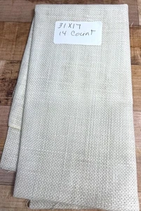 Handgefertigt 31x17 Zoll 14 Stück Evenweave Kreuzstich Stoff - Bild 1 von 2