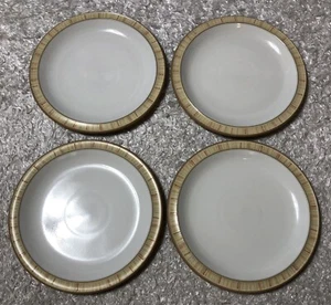 Lotto 4 piatti da dessert insalata Denby Caramel Stripes 9” Inghilterra - Foto 1 di 5