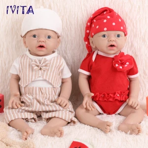 IVITA 15" Full Body Silicone Newborn Infant Floppy Silicone Reborn Doll - Picture 1 of 33