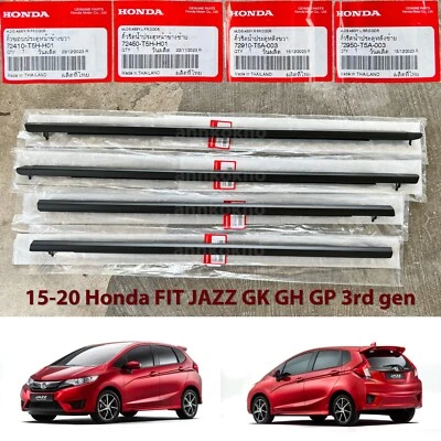 15-20 Genuino Honda Fit Jazz GK GH GP Cinturón de puerta exterior Resistente a la intemperie Sello de goma Foto 1 de 4