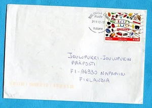 MADE IN ITALY (GUZZINI) E.0,60 ISOLATO su lettera per la FINLANDIA (260972) - Imagen 1 de 1